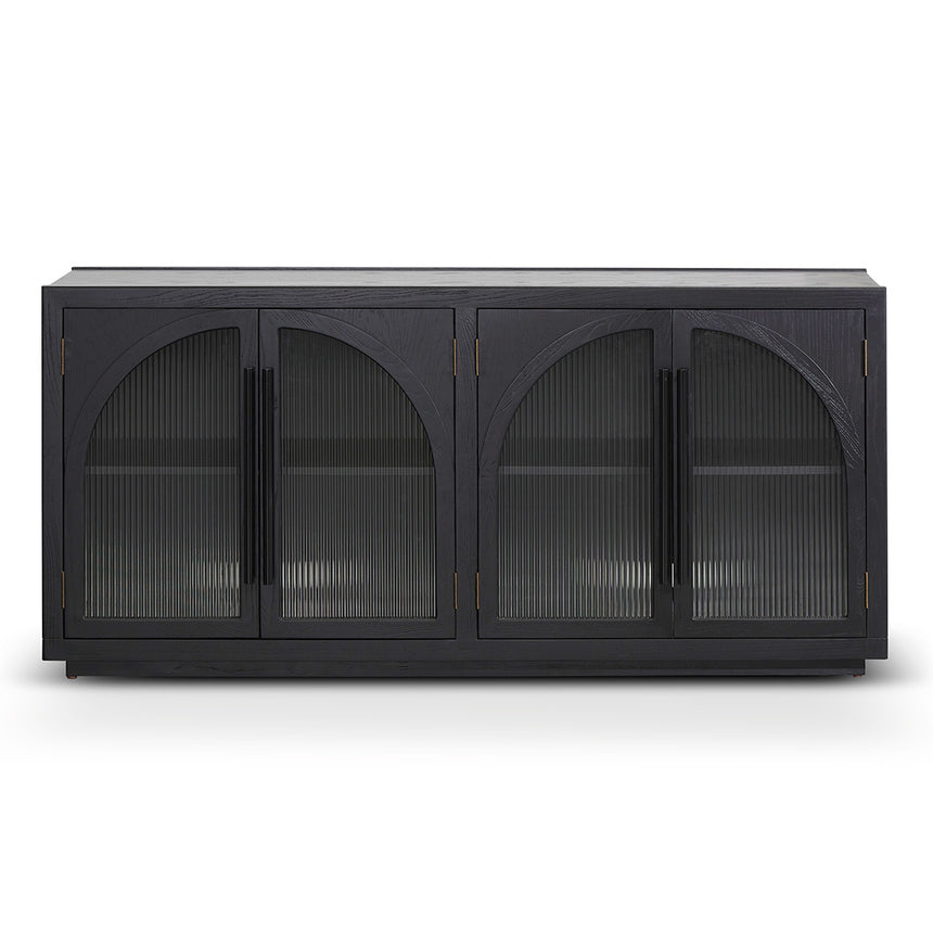 1.78m Sideboard Unit - Full Black - View 2