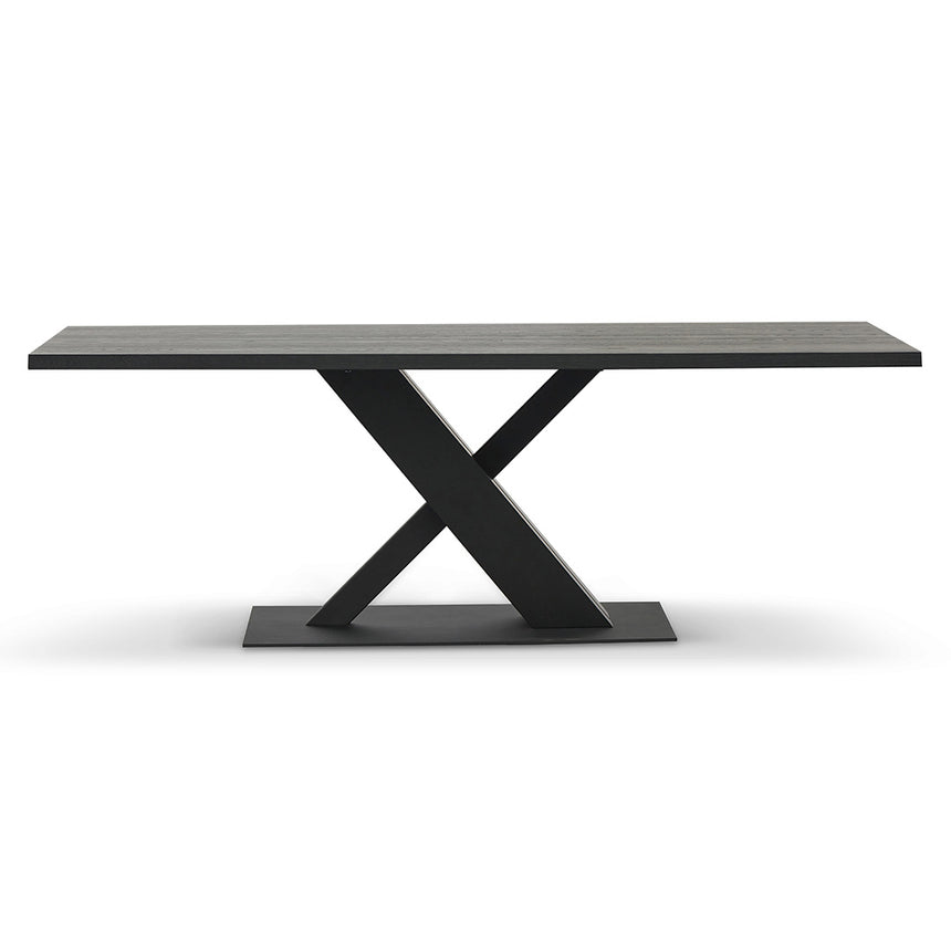 2.2m Dining Table - Full Black - View 2