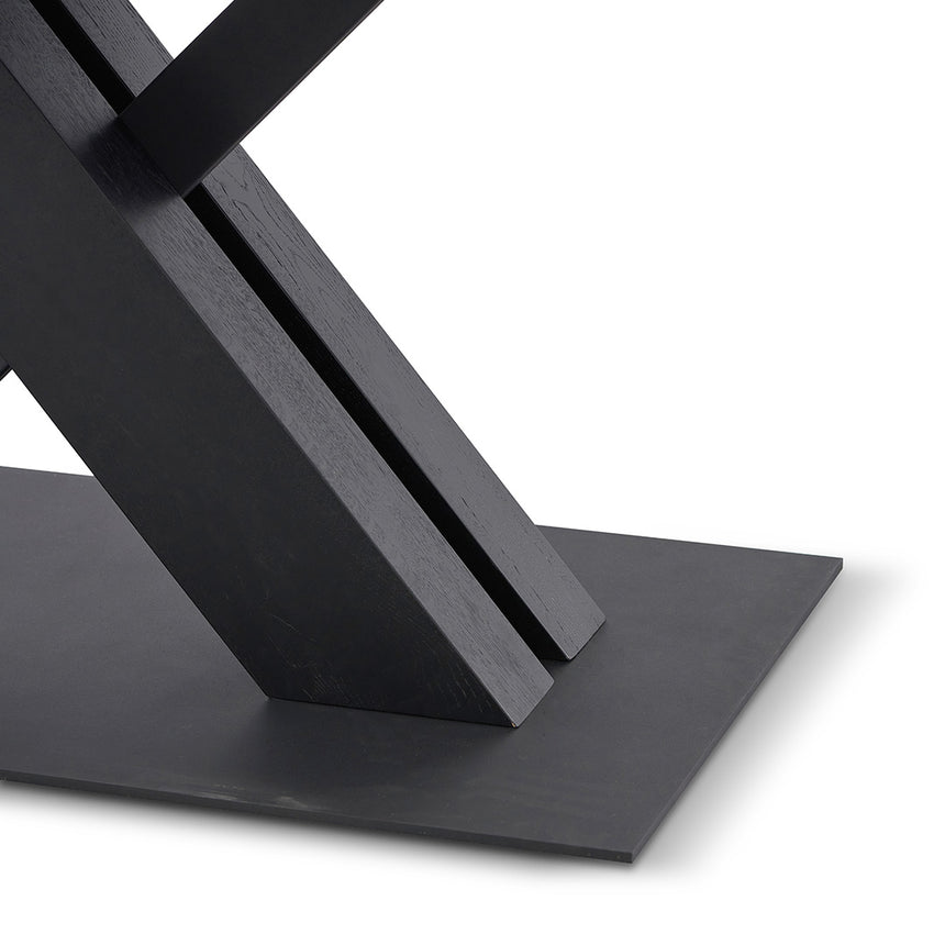 2.2m Dining Table - Full Black - View 6