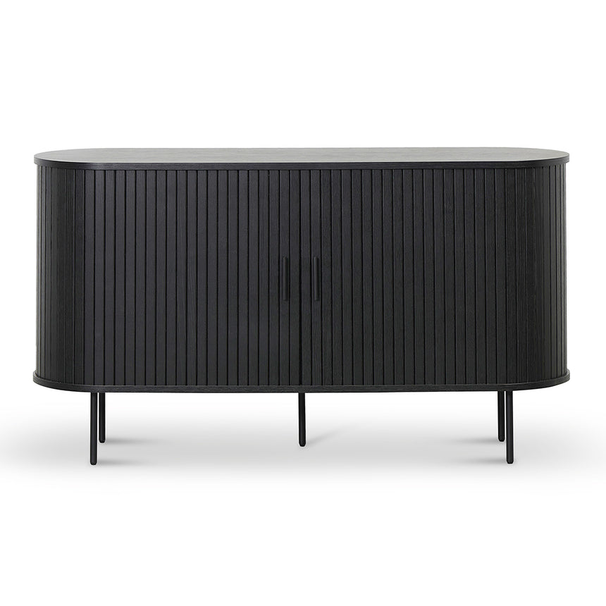 1.4m Wooden Buffets Unit - Full Black - View 2