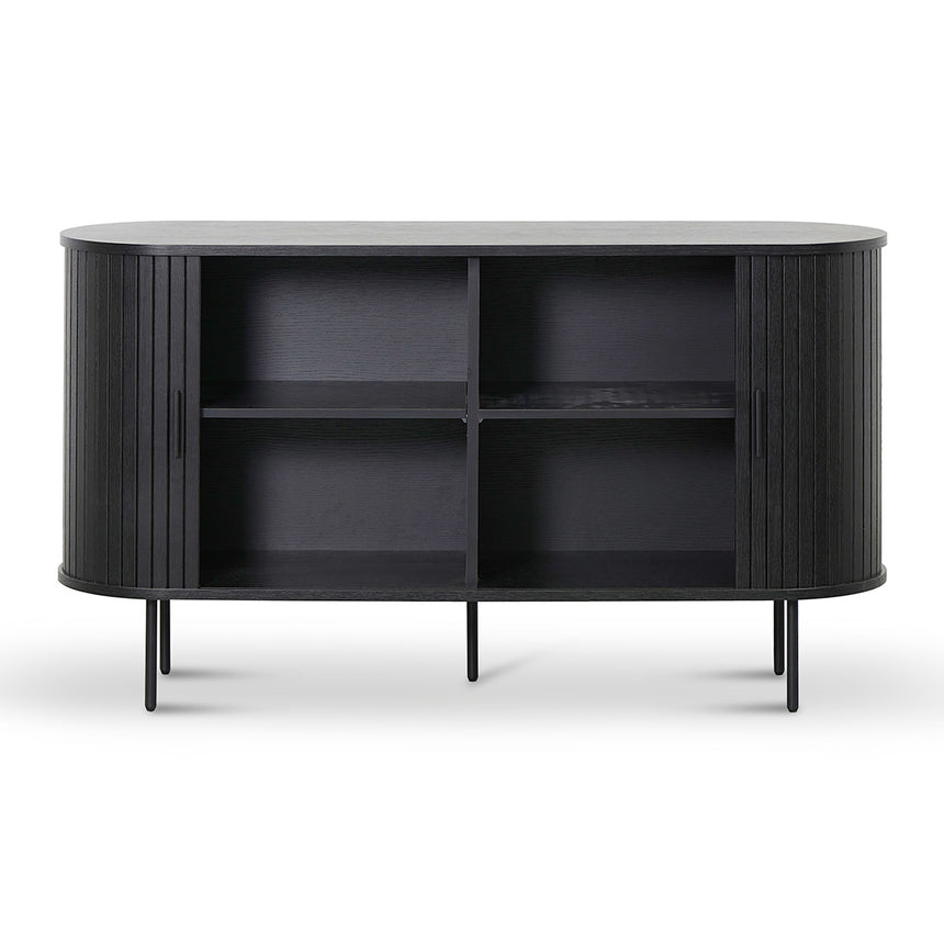 1.4m Wooden Buffets Unit - Full Black - View 3