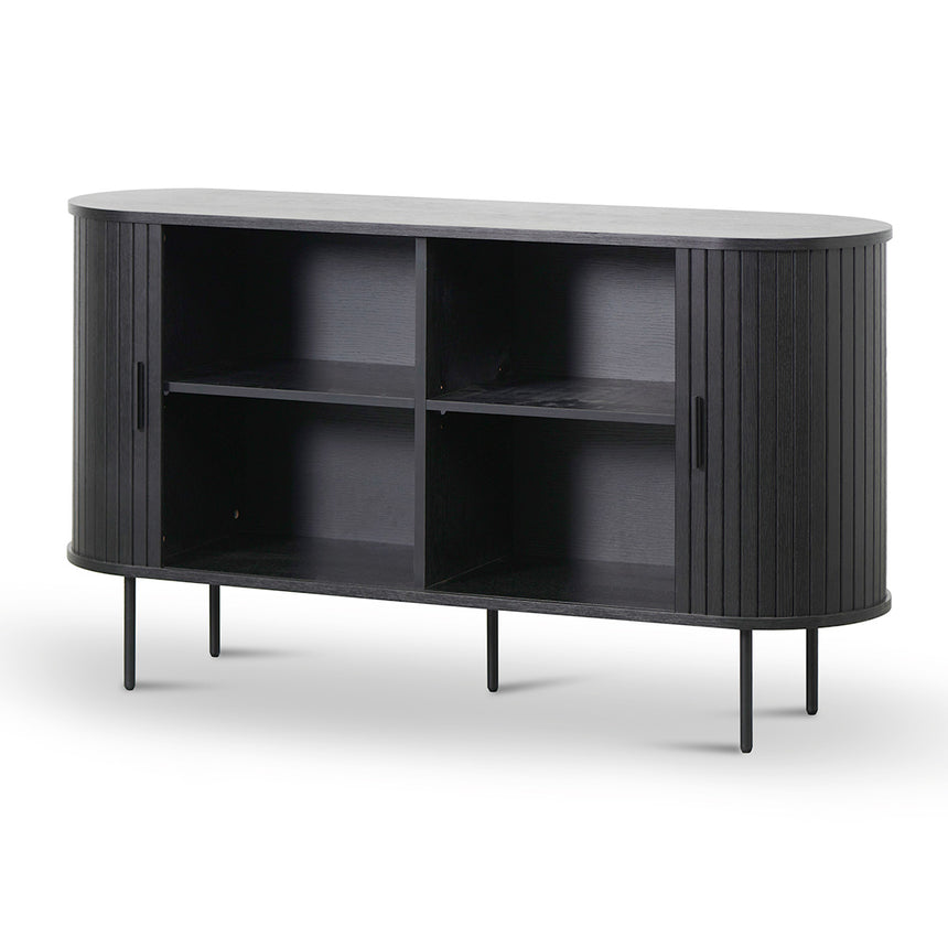 1.4m Wooden Buffets Unit - Full Black - View 4