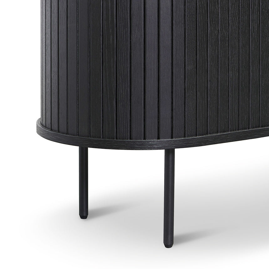 1.4m Wooden Buffets Unit - Full Black - View 6