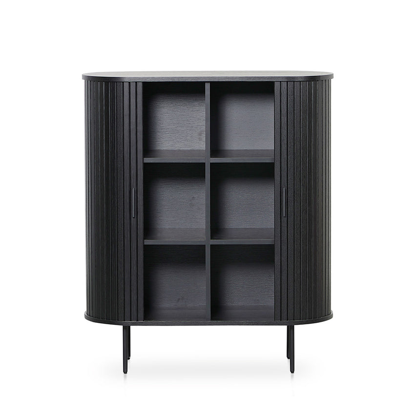 1.18 (H) Wooden Storage Cabinet - Full Black - View 3