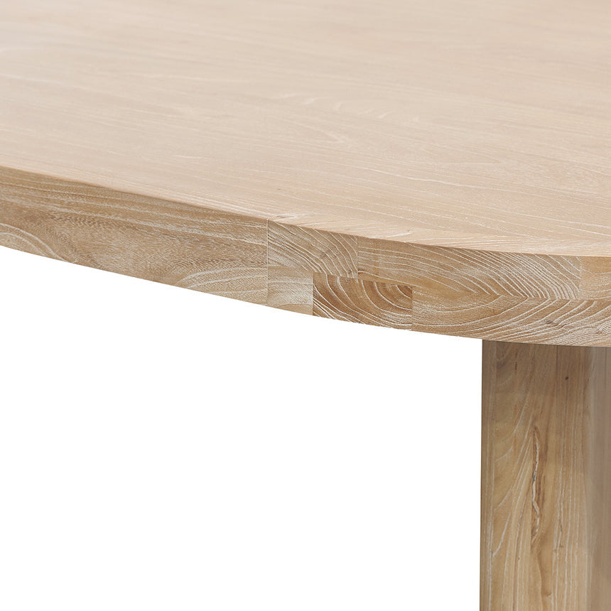 2.8m oval dining table - Natural - View 8