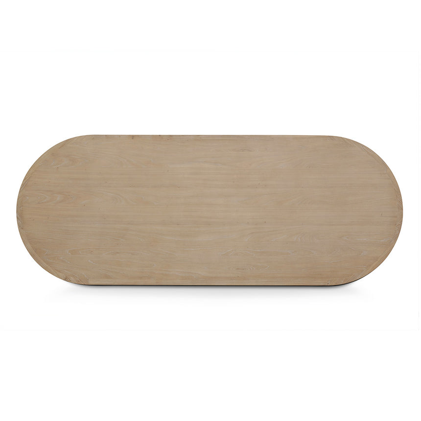 2.8m oval dining table - Natural - View 2