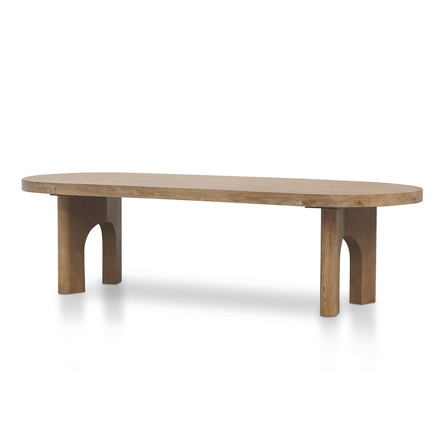 2.8m oval dining table - Natural - View 4
