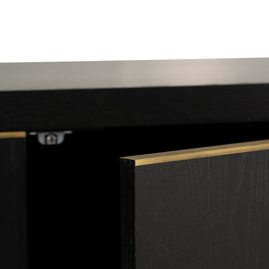 2m Buffet Unit - Textured Espresso Black - View 12