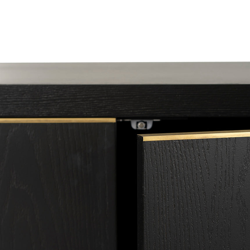2m Buffet Unit - Textured Espresso Black - View 10
