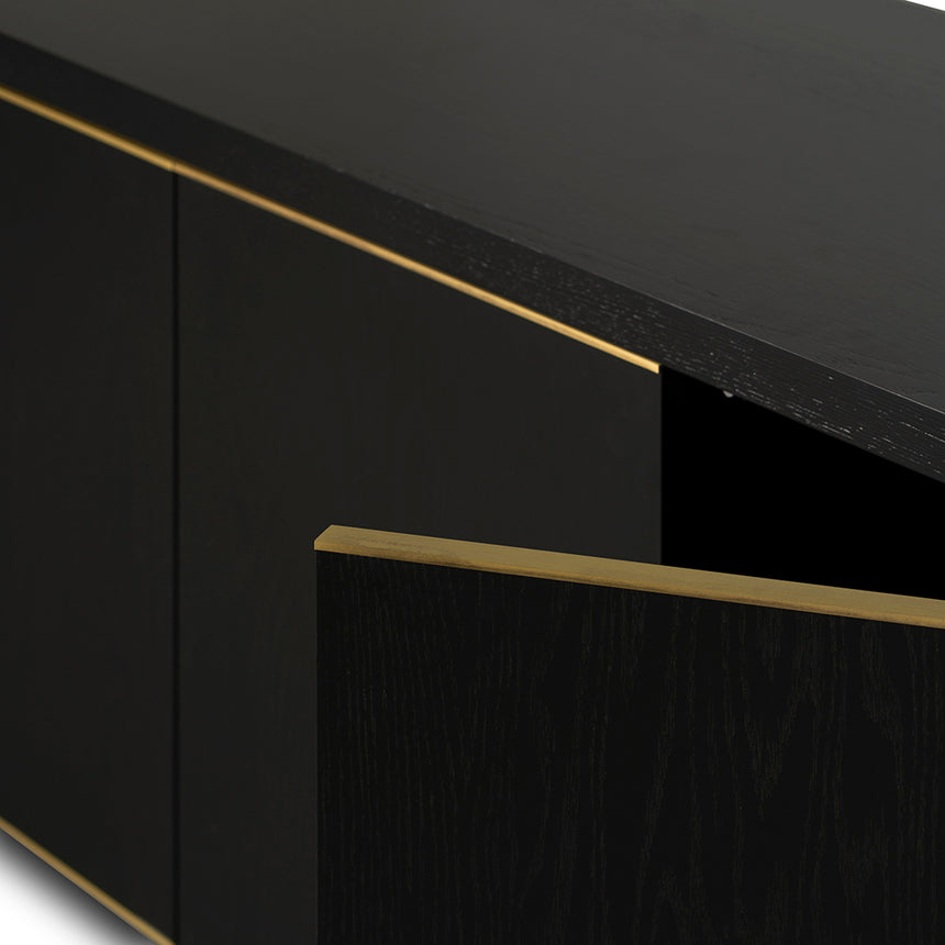 2m Buffet Unit - Textured Espresso Black - View 11