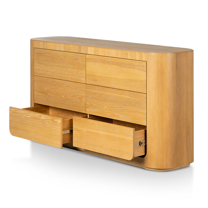 1.6m Dresser Unit - Dusty Oak - View 8
