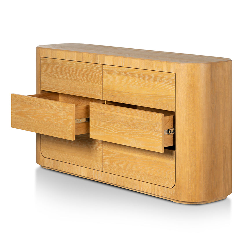 1.6m Dresser Unit - Dusty Oak - View 9