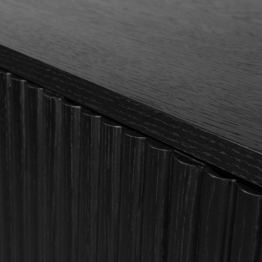 1.2m Sideboard Unit - Full Black - View 12