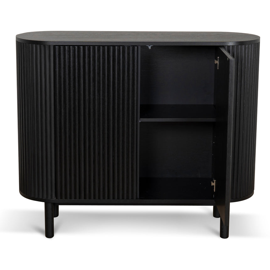 1.2m Sideboard Unit - Full Black - View 3