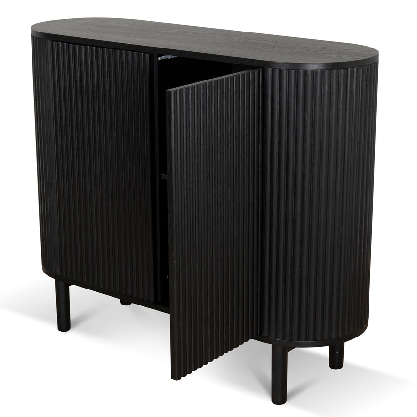 1.2m Sideboard Unit - Full Black - View 5