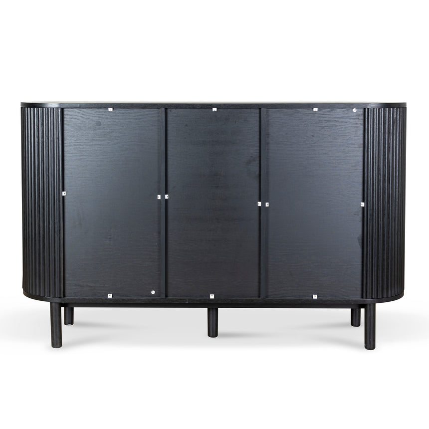 1.6m Sideboard Unit - Full Black - View 6