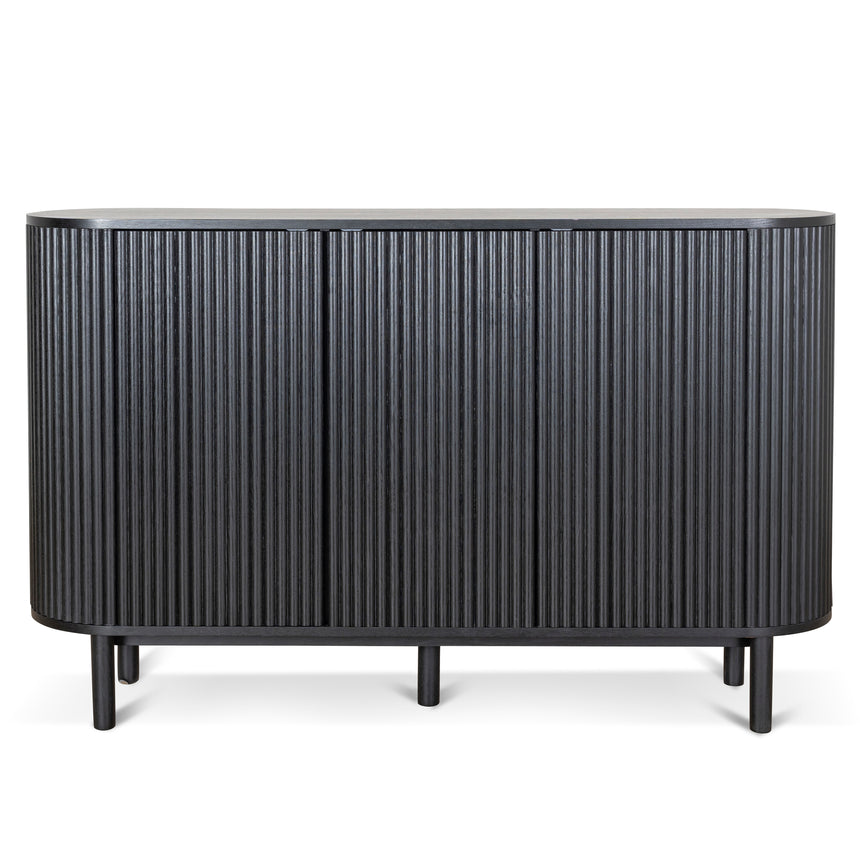 1.6m Sideboard Unit - Full Black - View 2