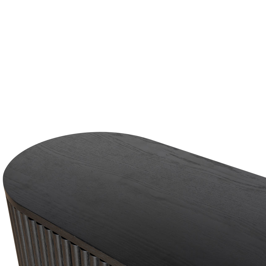1.6m Sideboard Unit - Full Black - View 11