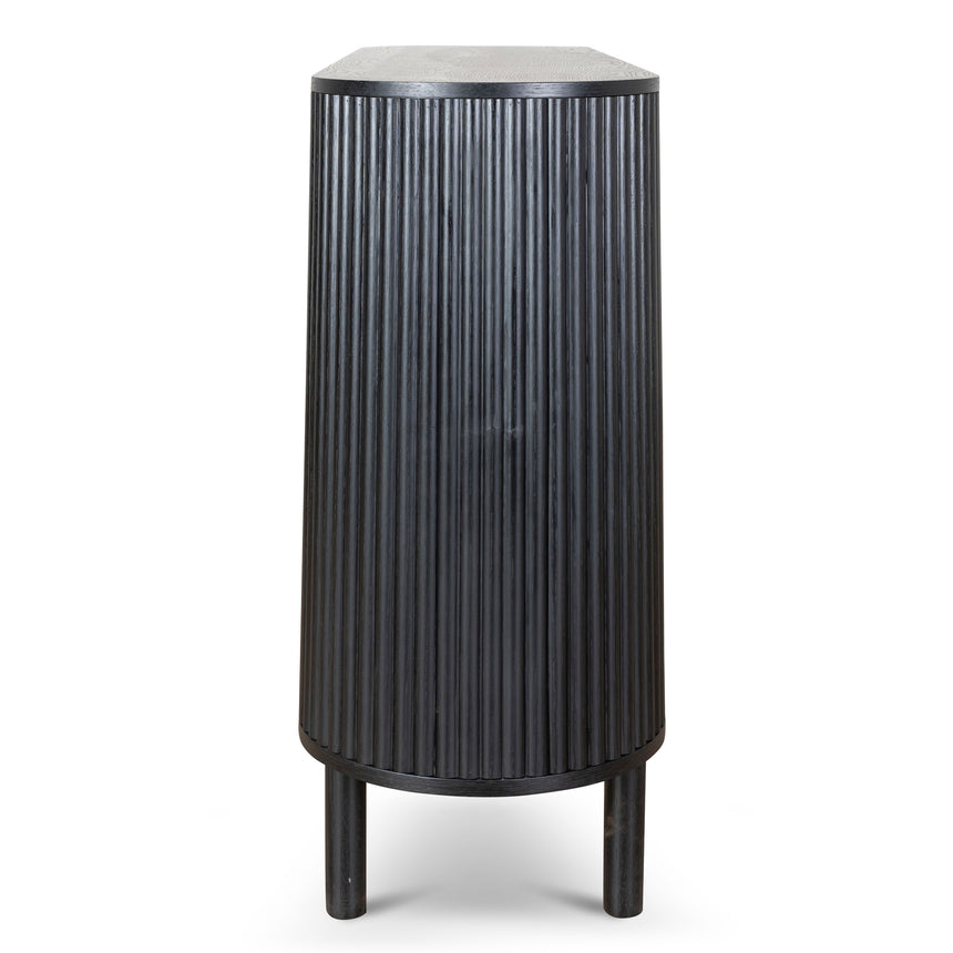 1.6m Sideboard Unit - Full Black - View 7
