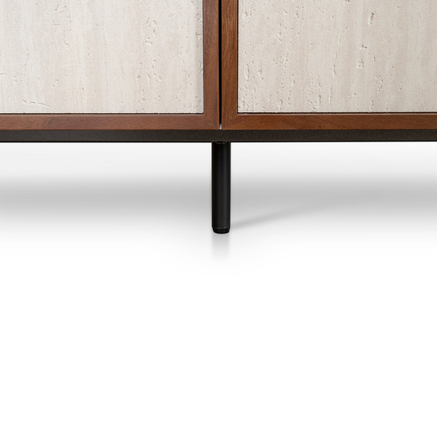 Beige Door Sideboard Unit - Walnut - View 18