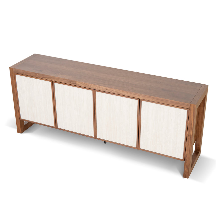 Beige Door Sideboard Unit - Walnut - View 5