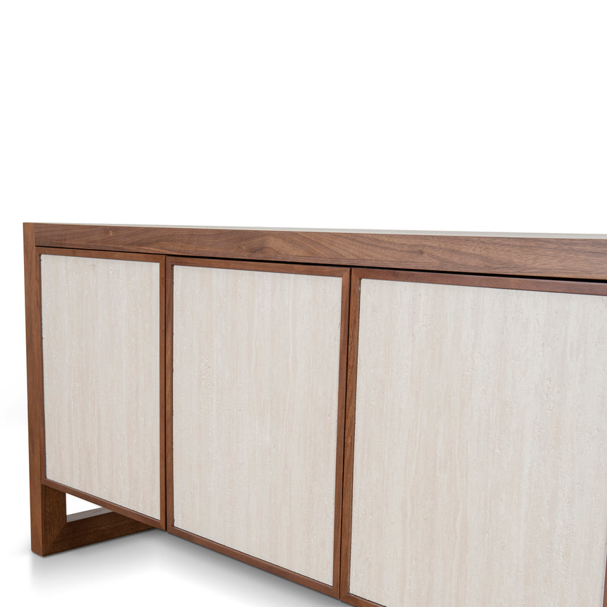 Beige Door Sideboard Unit - Walnut - View 9