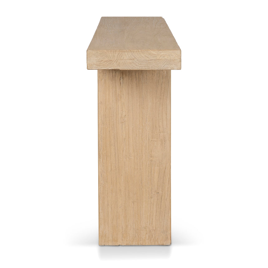 1.52m Elm Console Table - Natural - View 14