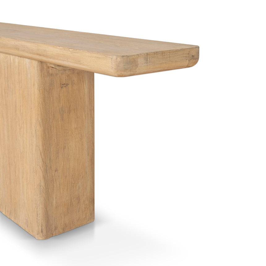 1.8m Elm Console Table - Natural - View 13