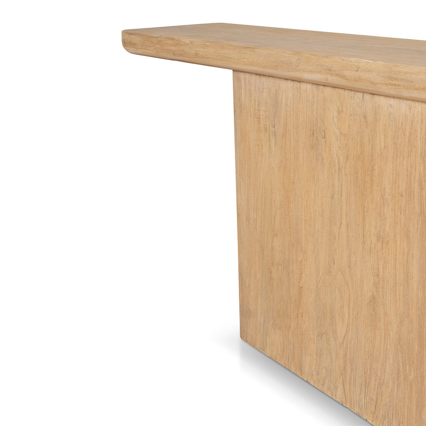 1.8m Elm Console Table - Natural - View 14