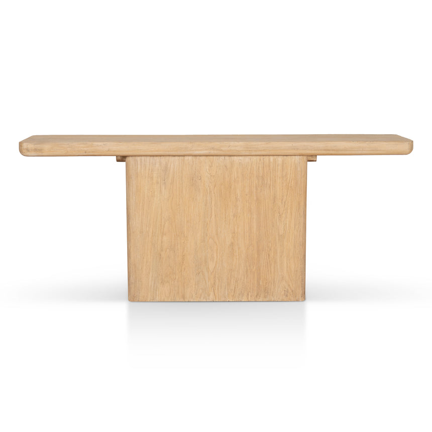 1.8m Elm Console Table - Natural - View 2
