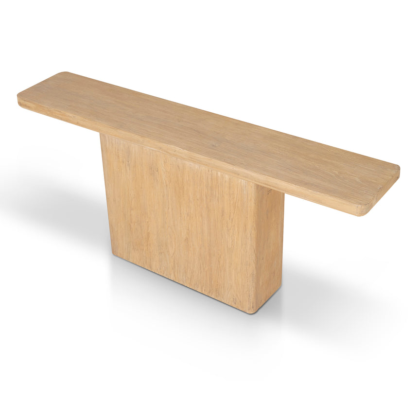 1.8m Elm Console Table - Natural - View 3