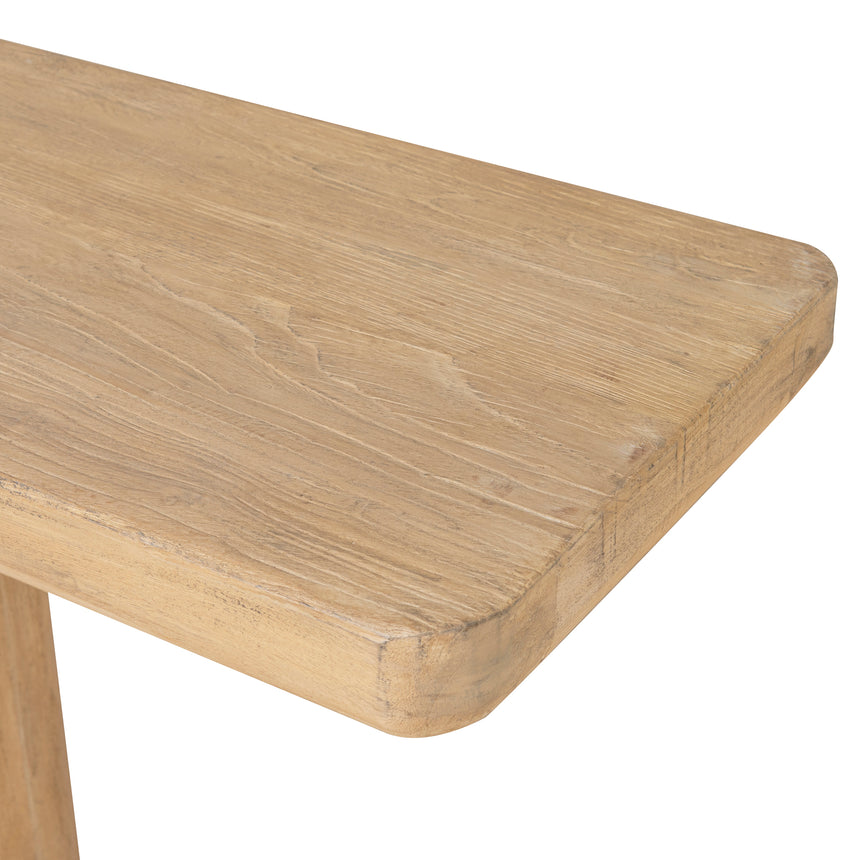 1.8m Elm Console Table - Natural - View 5