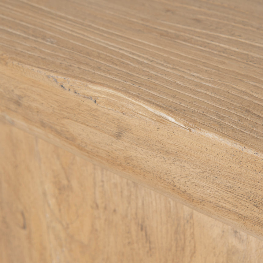 1.8m Elm Console Table - Natural - View 10