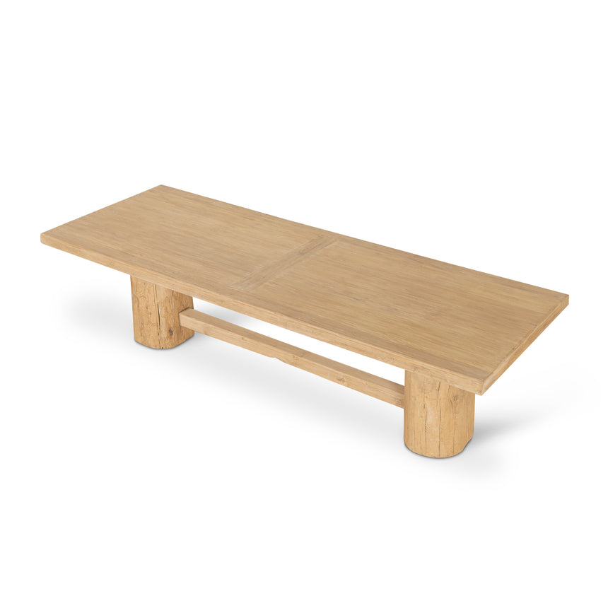 2.2m Elm Dining Table - Natural - View 3