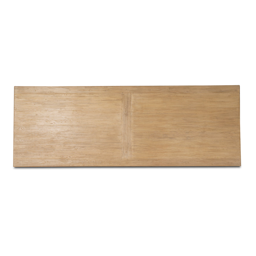 2.8m Elm Dining Table - Natural - View 5
