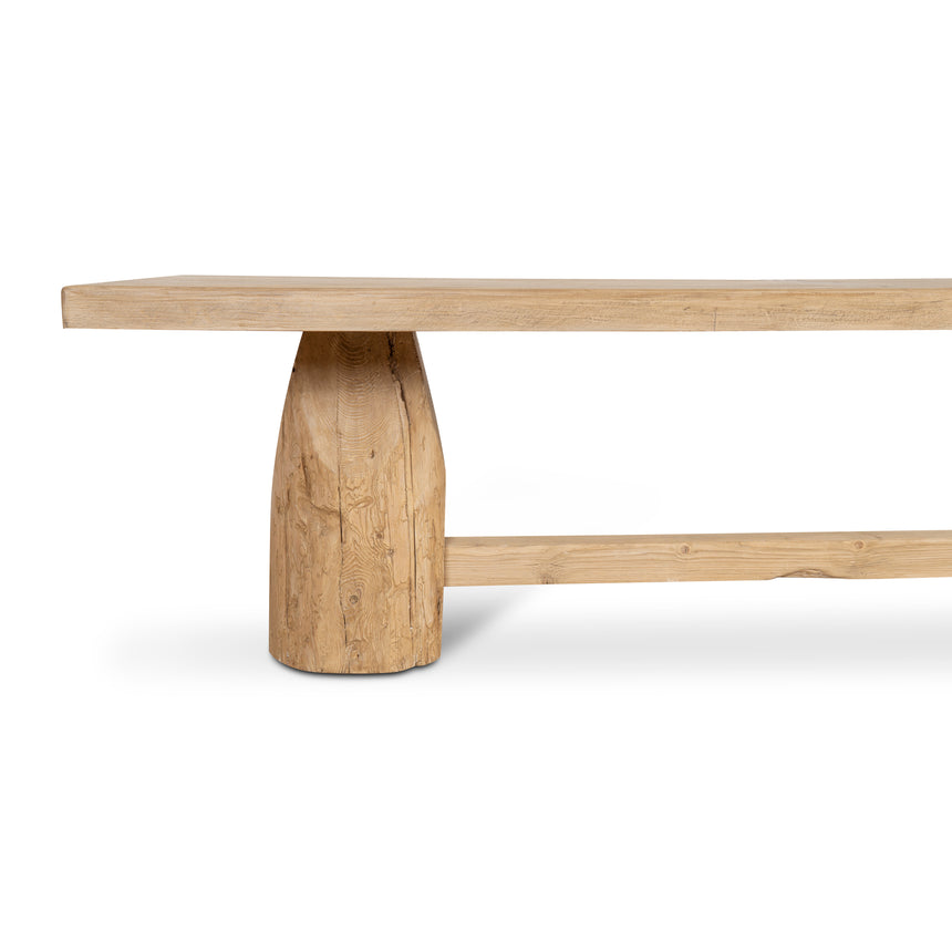 2.8m Elm Dining Table - Natural - View 4