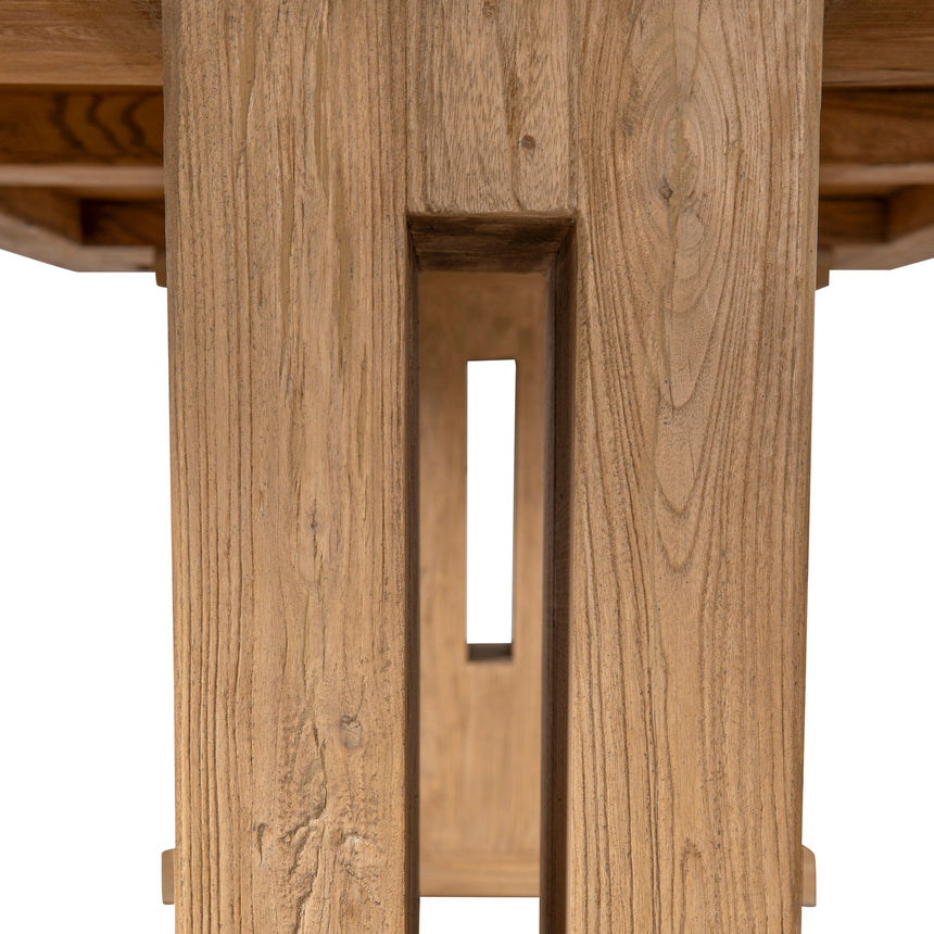 2.44m Elm Dining Table - Natural - View 8