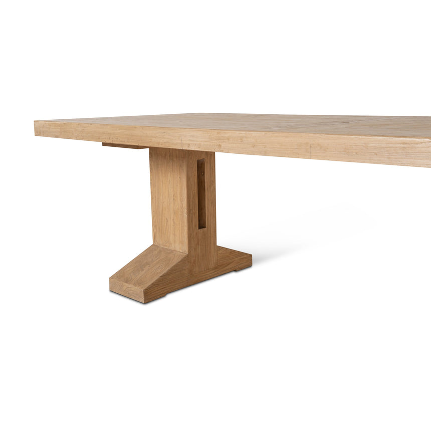 3m Elm Dining Table - Natural - View 6