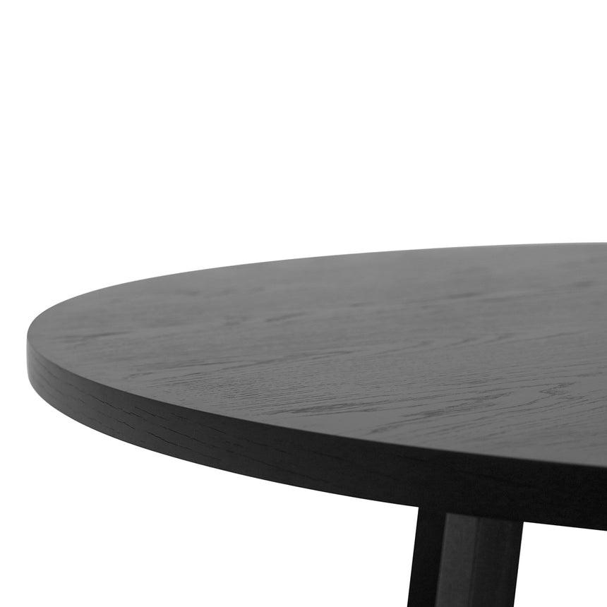 1.5m Round Dining Table - Full Black - View 8