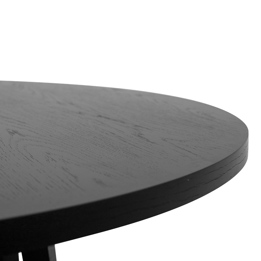 1.5m Round Dining Table - Full Black - View 9