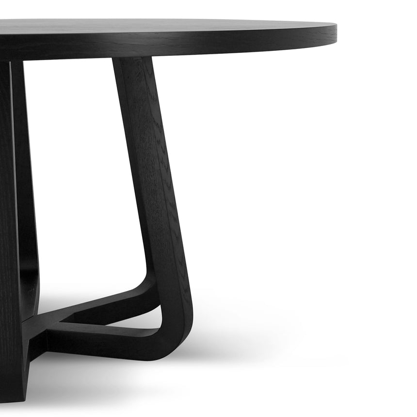 1.5m Round Dining Table - Full Black - View 3