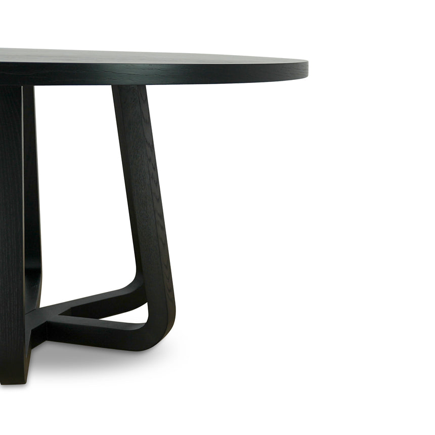 1.5m Round Dining Table - Full Black - View 4