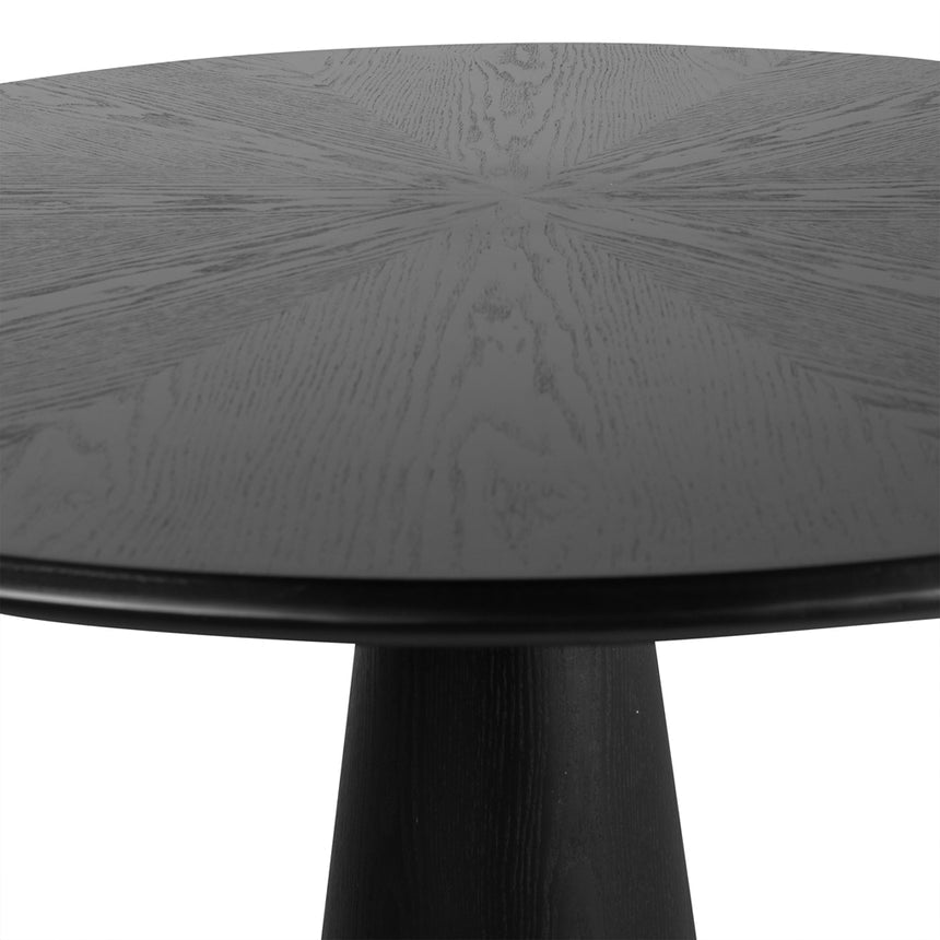 1.2m Round Dining Table - Full Black - View 4