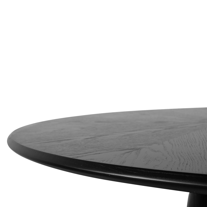 1.2m Round Dining Table - Full Black - View 6