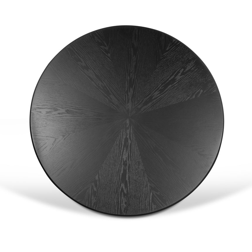1.2m Round Dining Table - Full Black - View 7