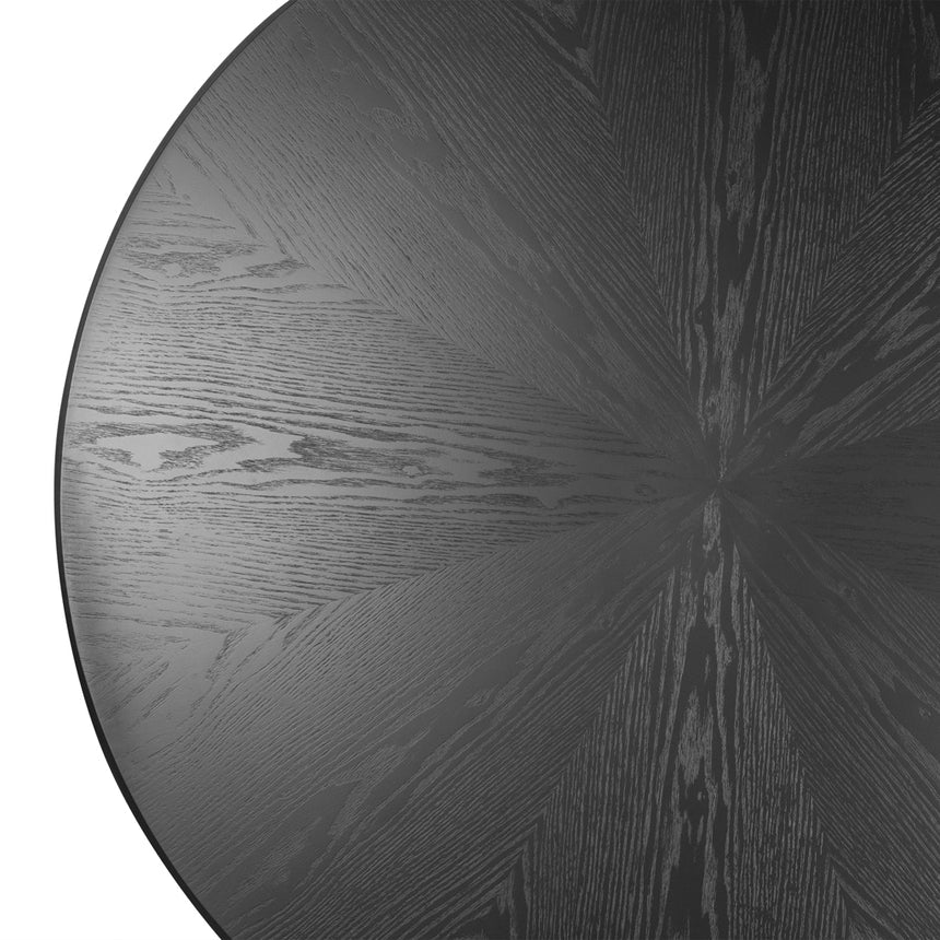 1.2m Round Dining Table - Full Black - View 8
