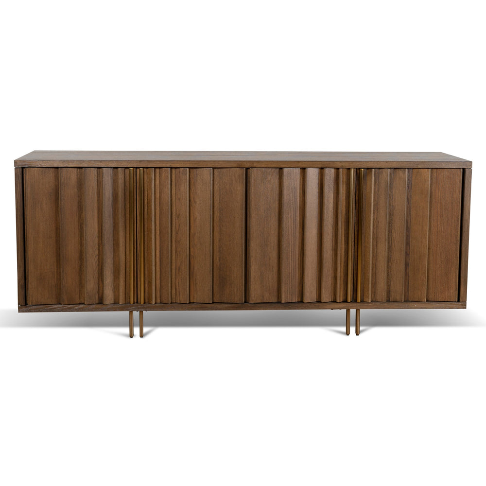 2m Buffet Unit - Caramel Oak - View 2