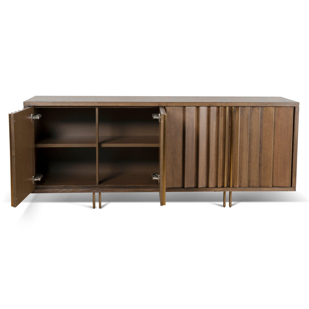 2m Buffet Unit - Caramel Oak - View 3