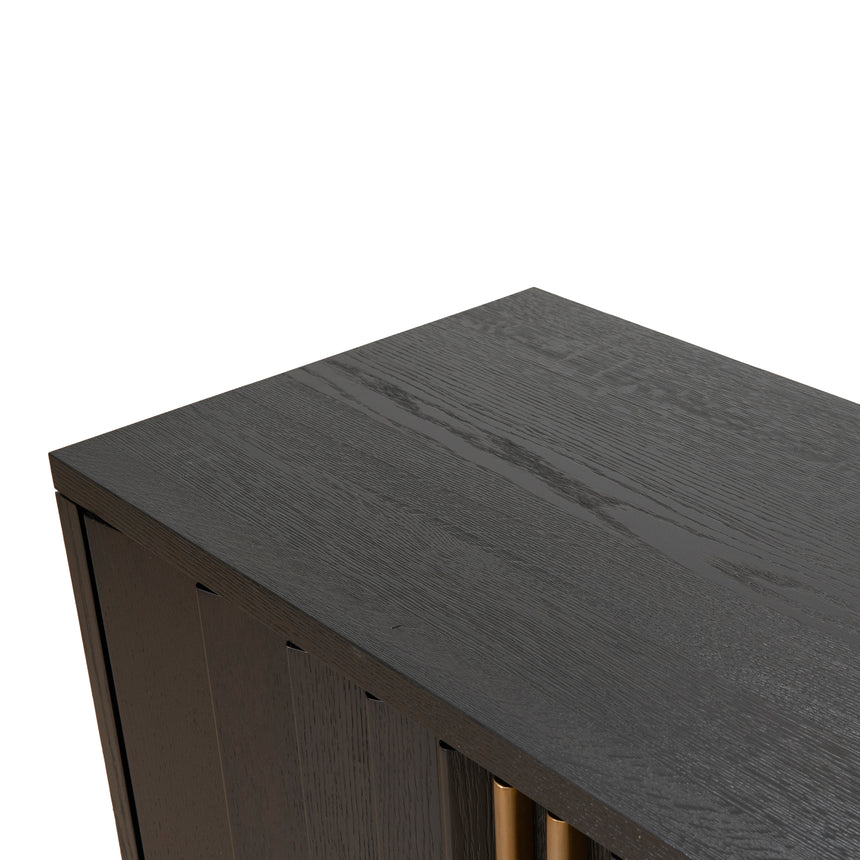 2m Buffet Unit - Textured Espresso Black - View 12