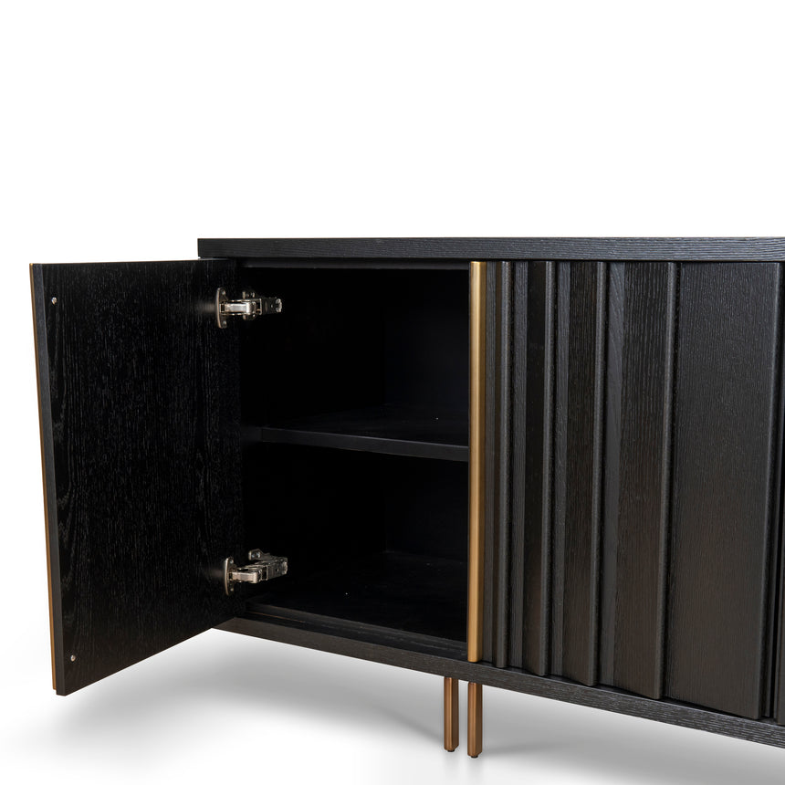 2m Buffet Unit - Textured Espresso Black - View 15